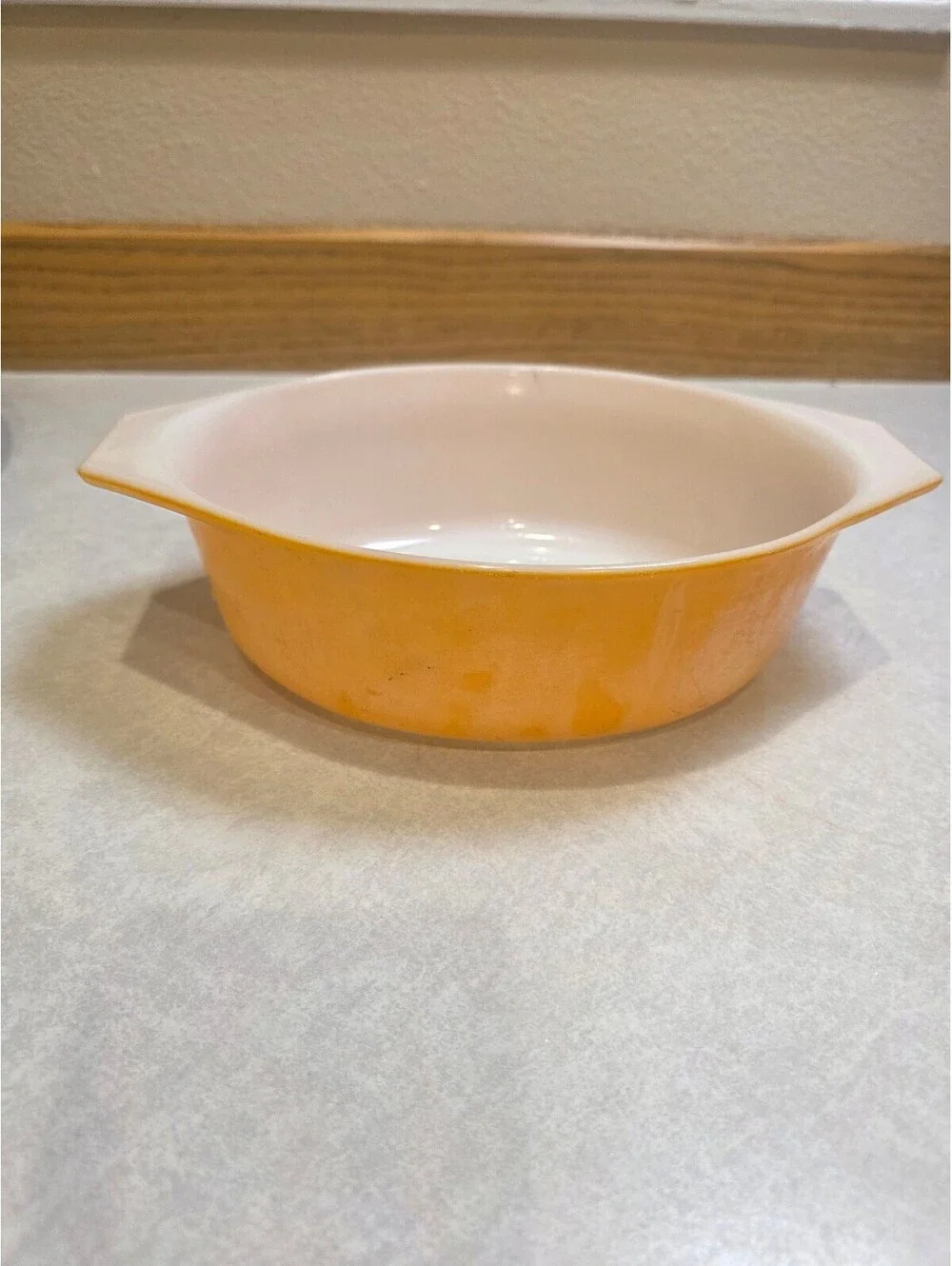 Vintage PYREX 043 1.5 Qt Orange Oval Casserole Dish Made in USA No Lid